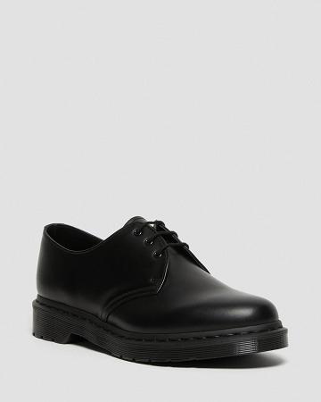 Dr Martens 1461 Mono Smooth Leren Oxford Schoenen Dames Zwart | NL 433CTV